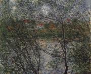 Claude Monet Springtime through the Branches painting